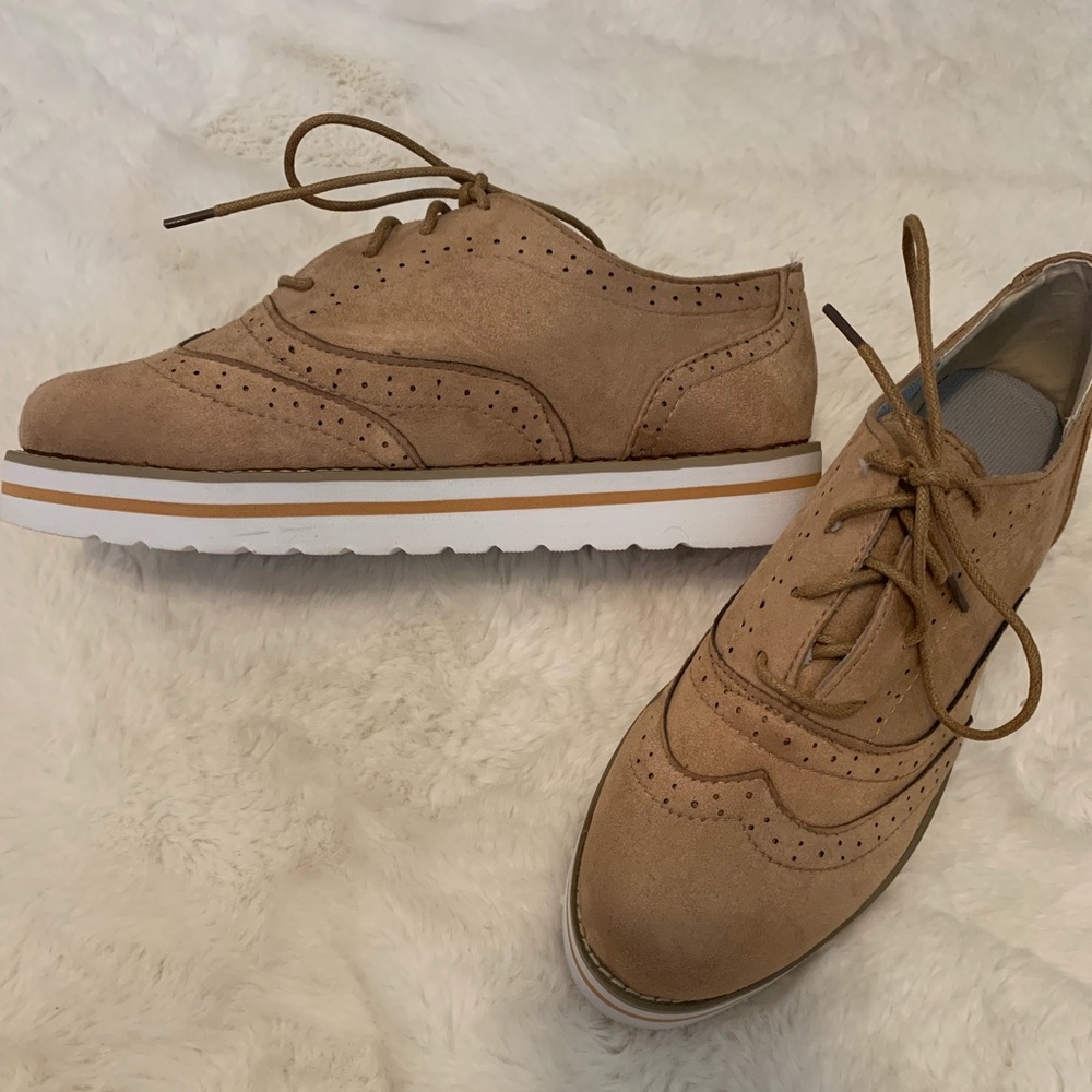 Platform oxfords 7.5